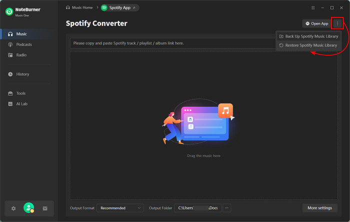 spotify backup