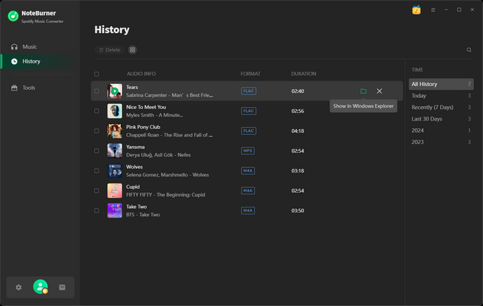 convert Spotify to flac