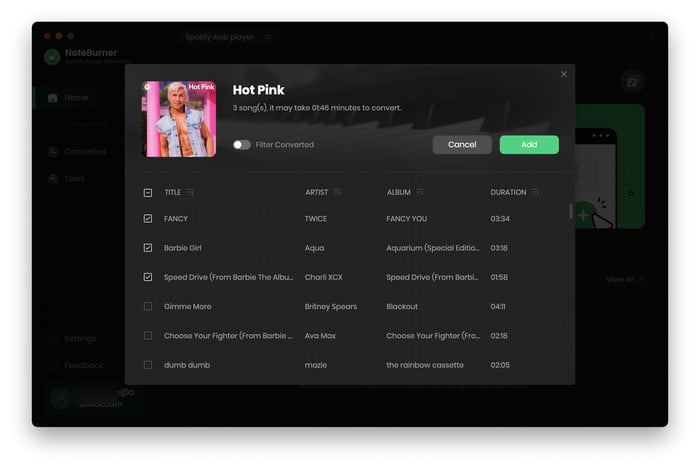 add spotify music on mac