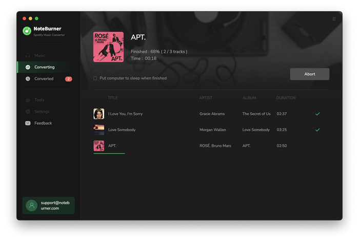 converting Spotify to mp3