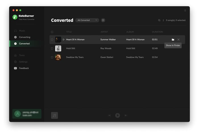 offline tidal music files