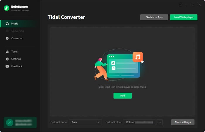  Tidal Music Converter main interface