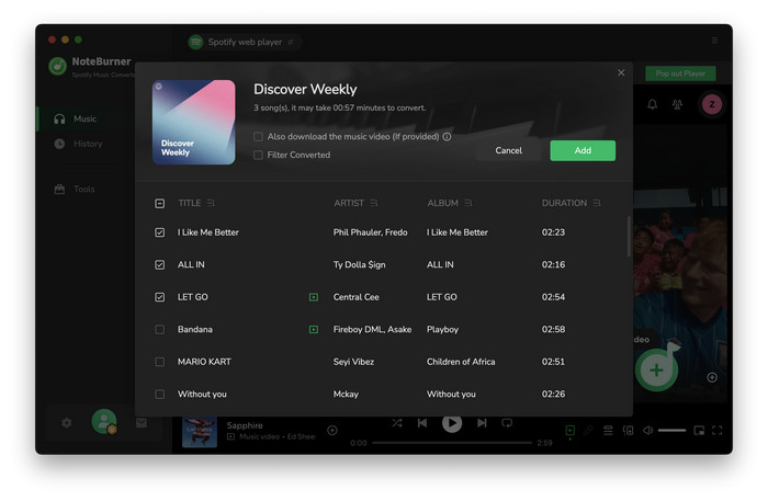 add audio